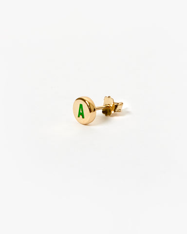 Initial Stud Earring