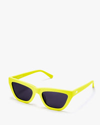 side view of the JB Sun The Cateye Sunglasses in lemon