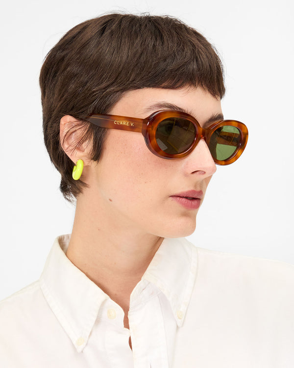 Julia Sunglasses side view on model
