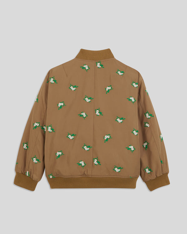back view of the Khaki Kids Bomber