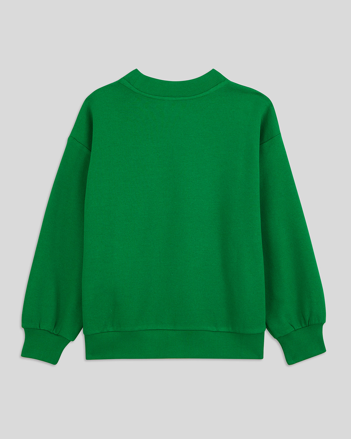 back view of the Green w/ Black Bourgeoisie Sauvage Kids Sweatshirt