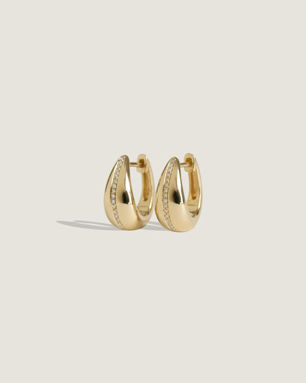 Small Classic Hoop Earrings 14k Gold - Kinn