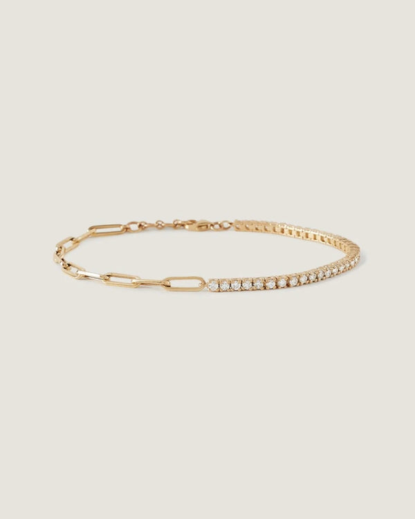 Kinn Serena Diamond Tennis Link Bracelet