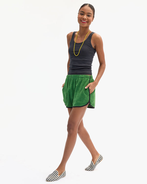 Vitoria wearing Le Plage Shorts 