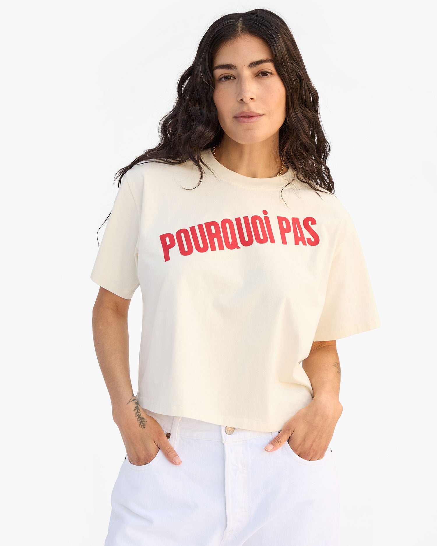 Le Carre Tee on Gia