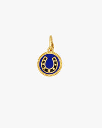 Cobalrt & Vintage Gold Le Chance Button Charm