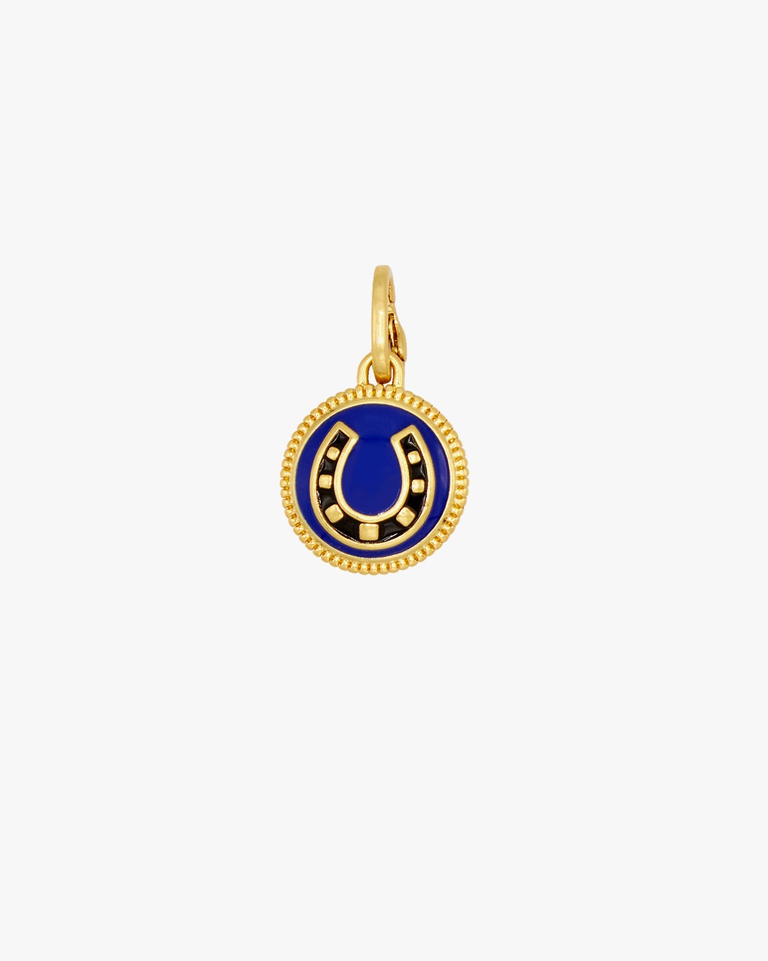 Cobalrt & Vintage Gold Le Chance Button Charm
