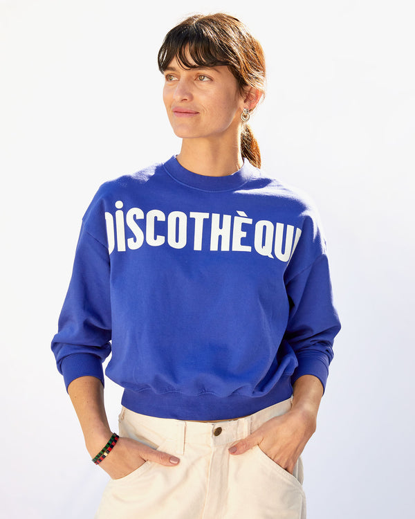 Danica wearing the Cobalt Discothèque Le Drop