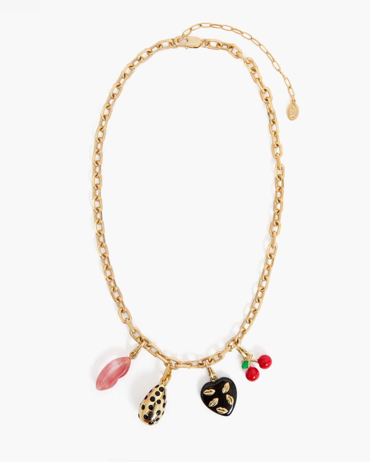 Le Drop Charm on Charm Chain Necklace