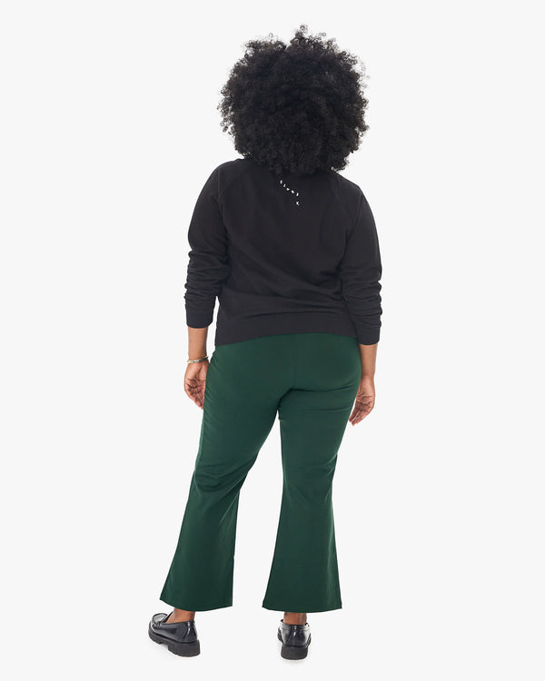 back view of Candice in the Le Flare in Forest