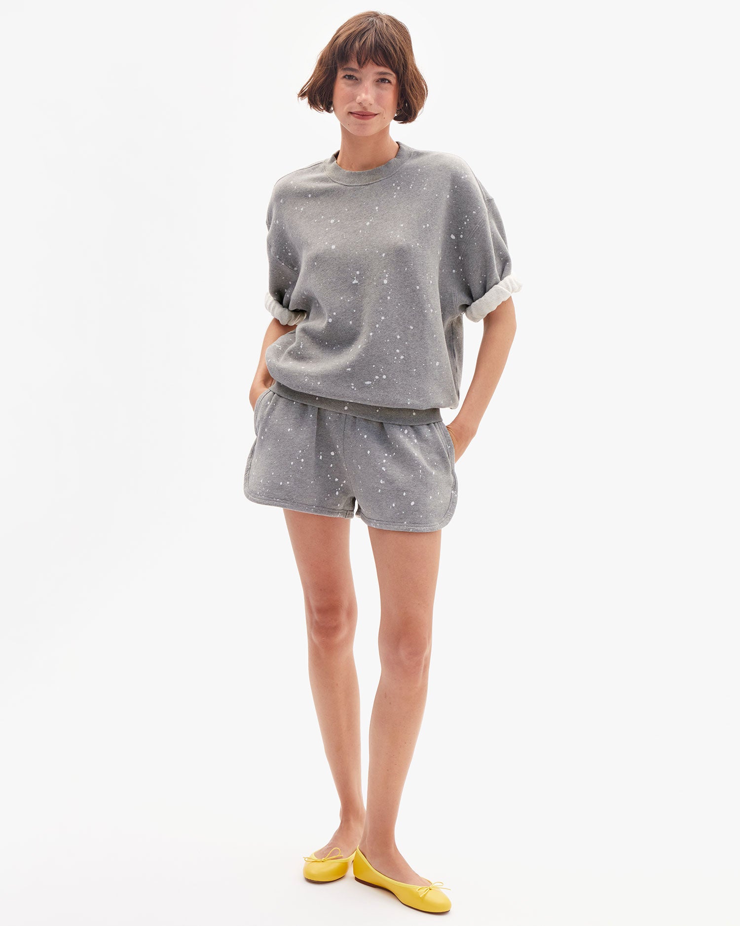 Short Sleeve Oversized Sweatshirt full view