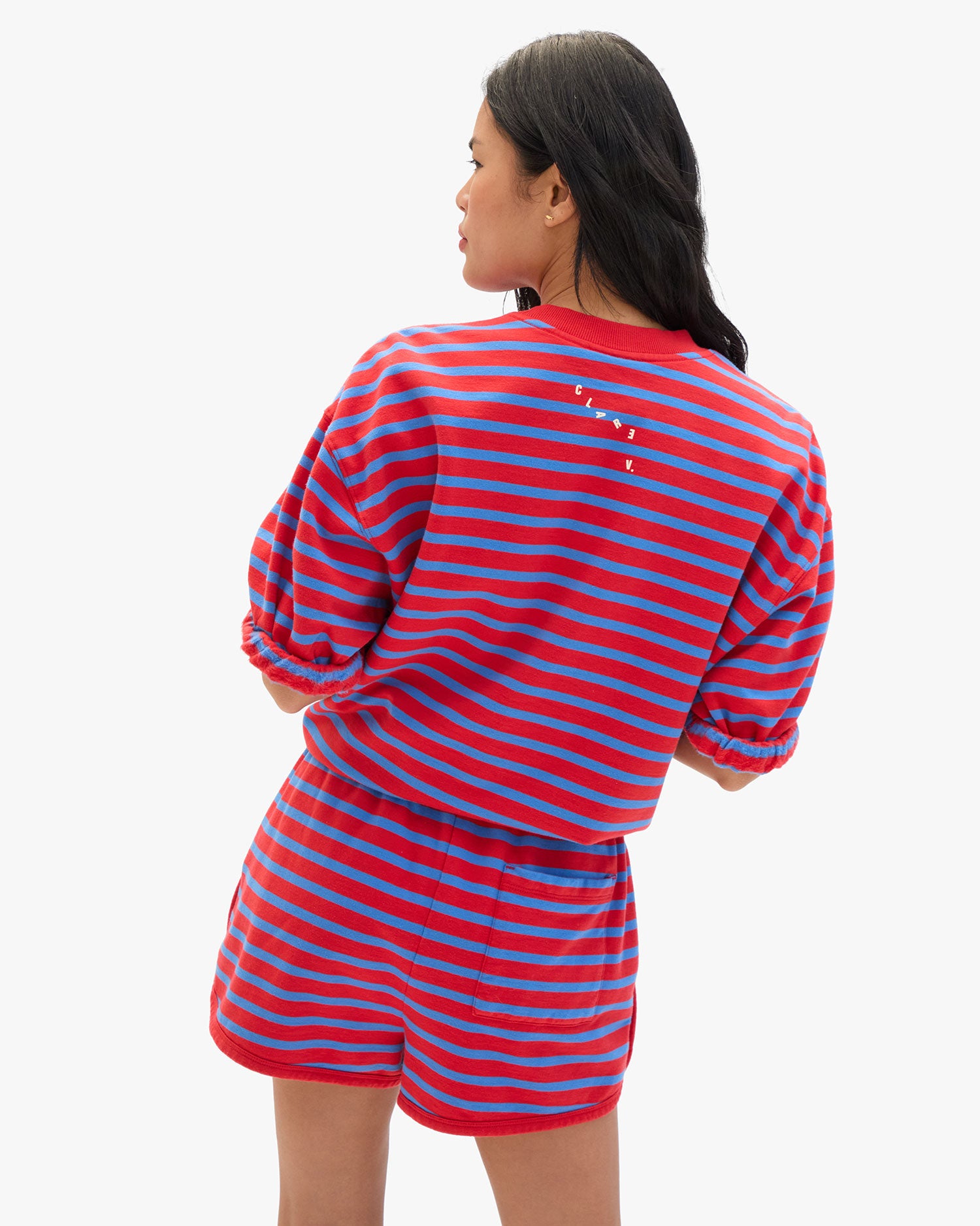 Short Sleeve Oversized Sweatshirt back view