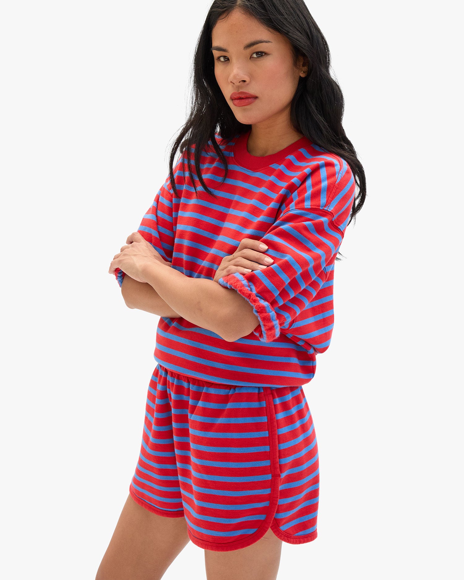 Short Sleeve Oversized Sweatshirt side view