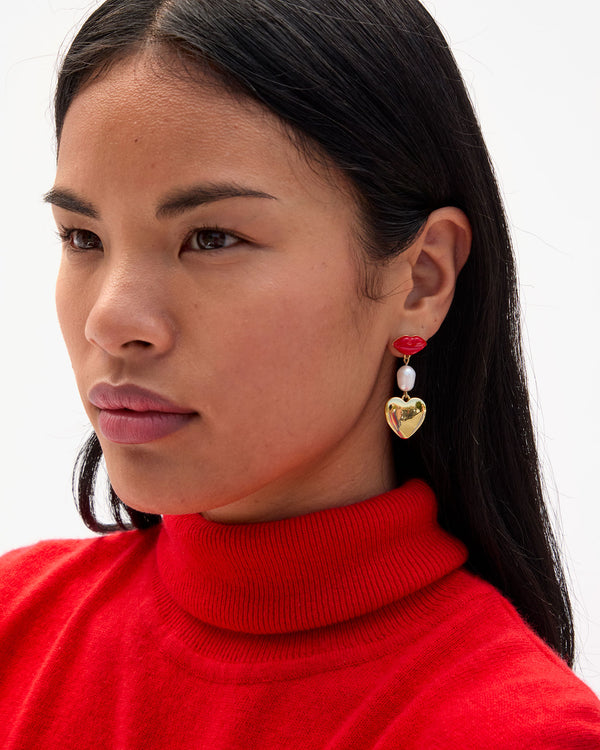 Le Lips Charm Earrings Sandra