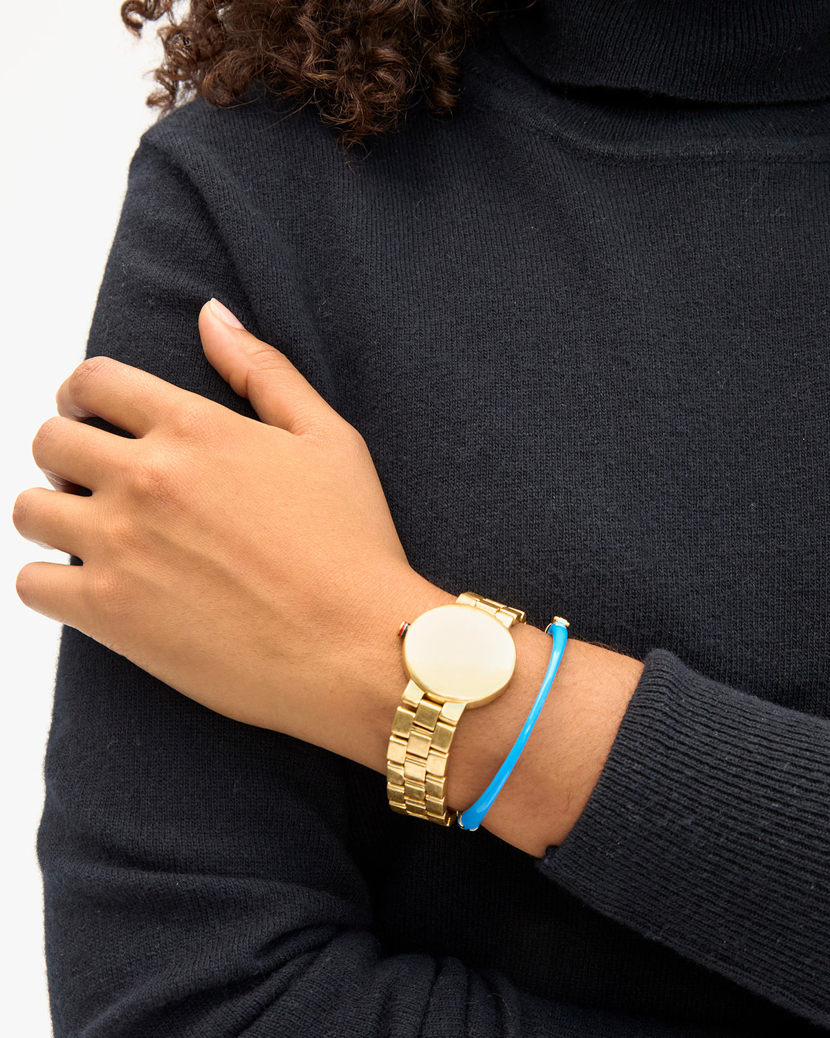 Le Hoop Bangle with Quelle Heure Bracelet