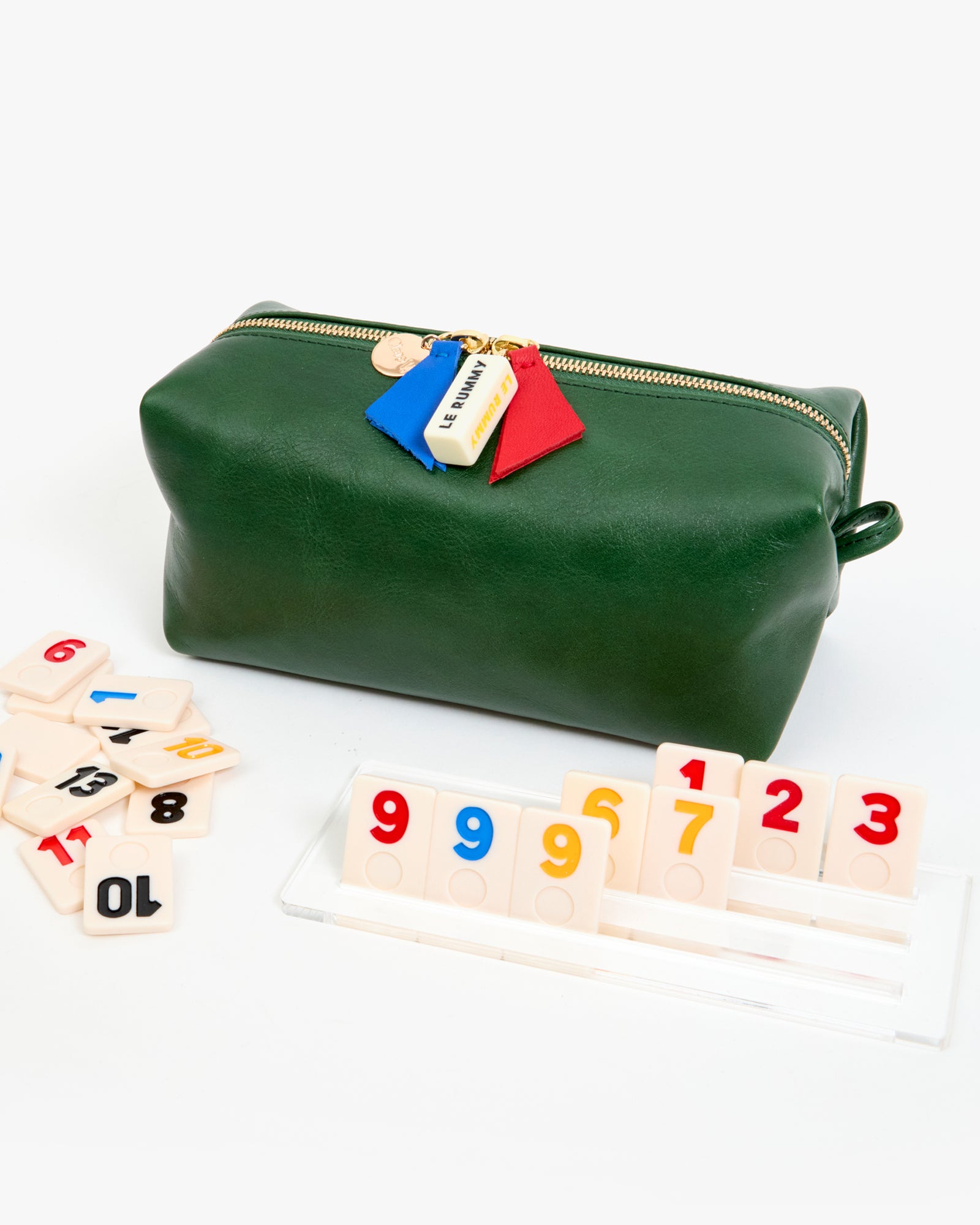 Le Rummy with game pieces