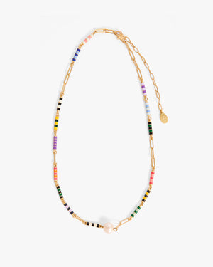 Le Stripe Pearl Necklace