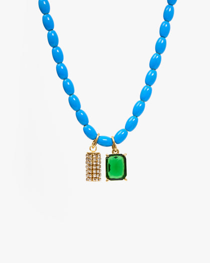 Le Tassel Charm on Grande Enamel Chain
