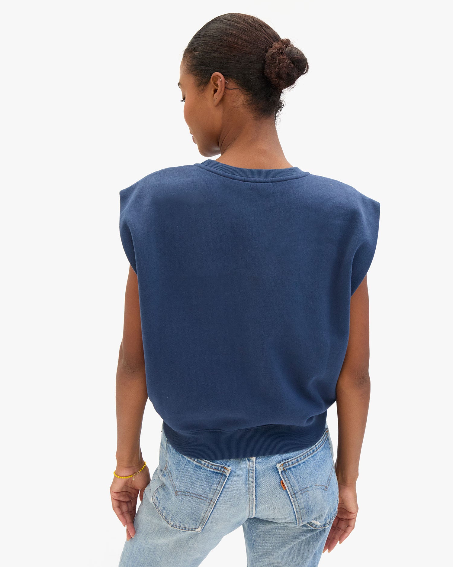 Back View of Vitoria in Le Vest in Navy