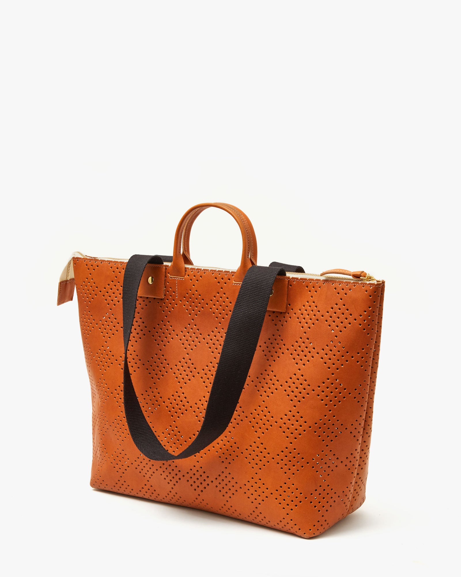 Le Zip Sac Cuoio Lightweight Checker Perf Side View