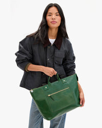 Le Zip Sac as top handle bag