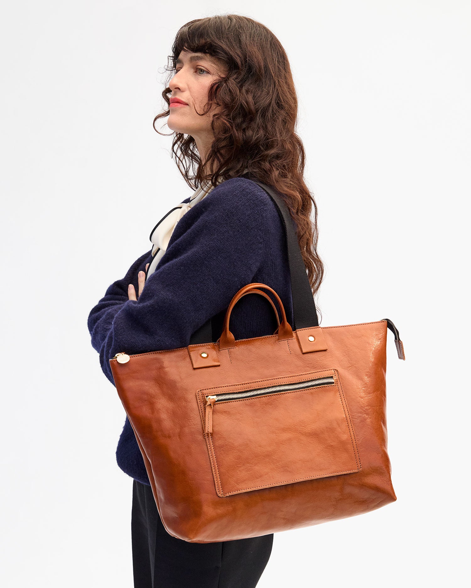 Le Zip Sac as a shoulder bag