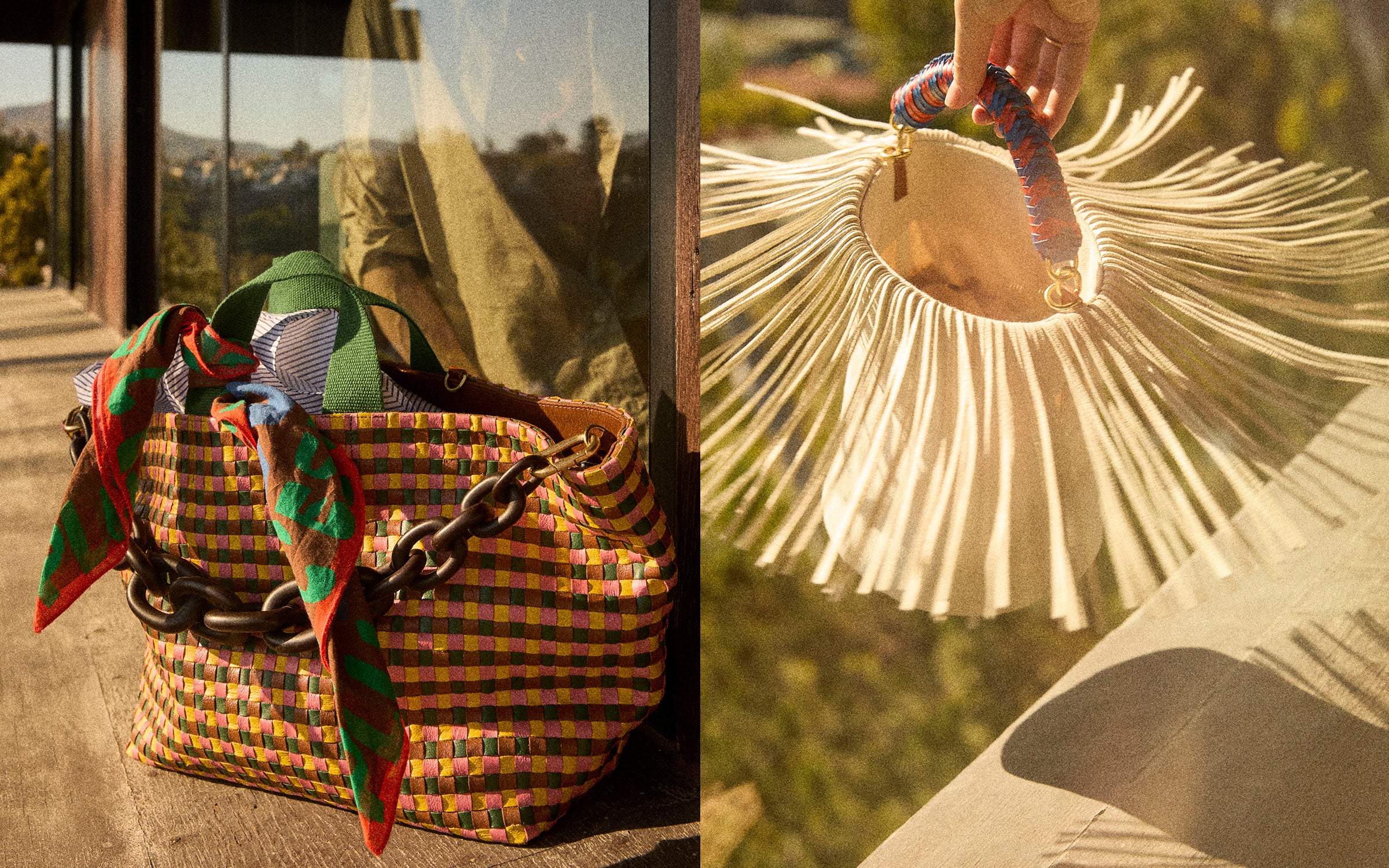 Le Catch Bateau Tote and Petite Baleine.