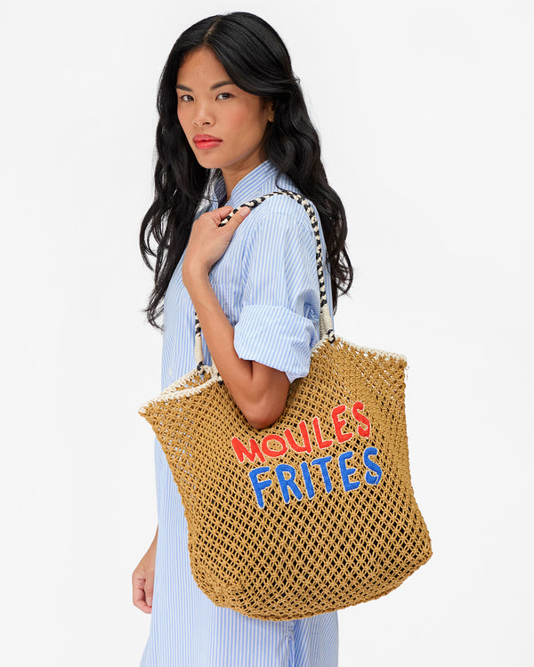 Lete Tote on Sandra's shoulder