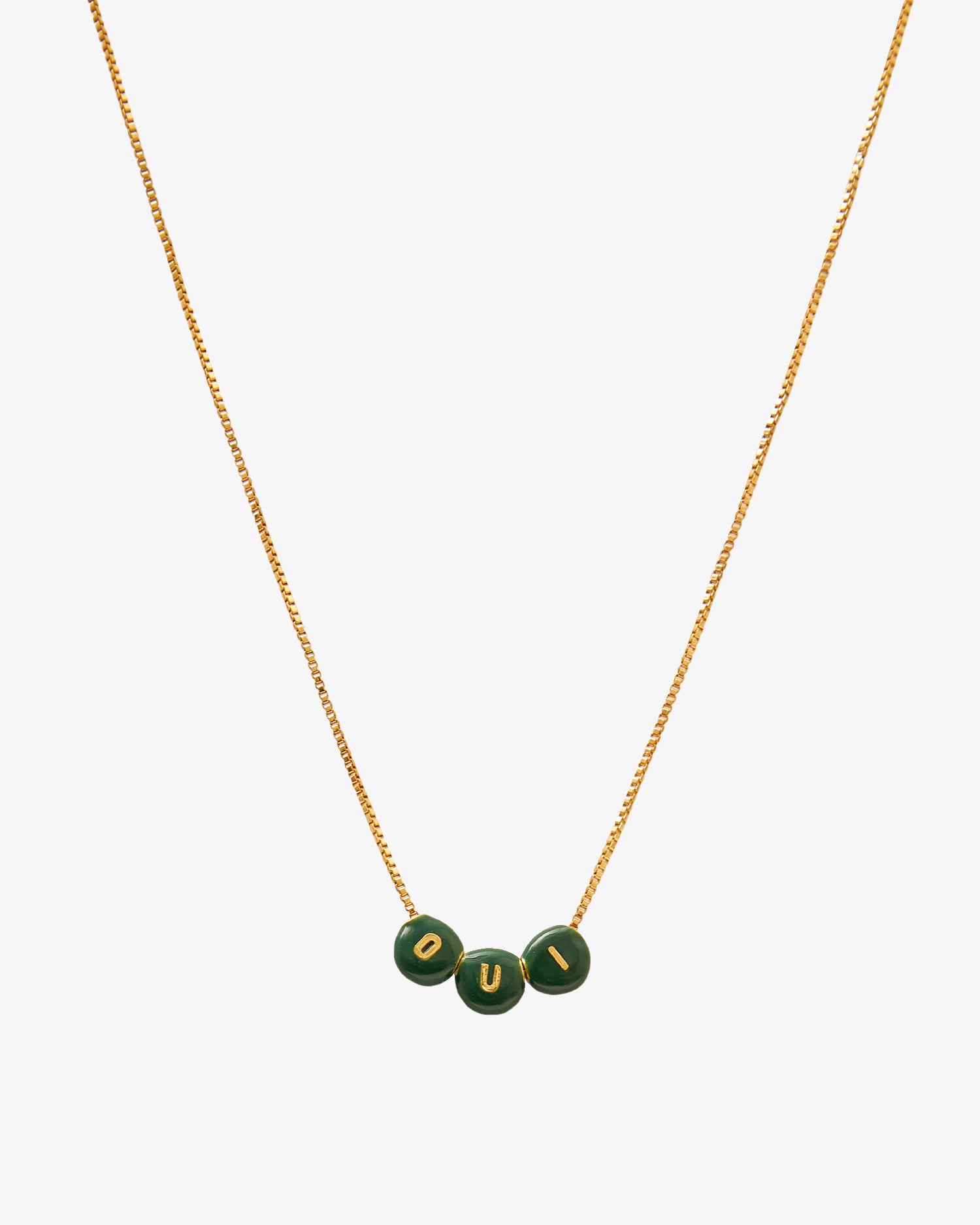 Letter on sale bead necklace