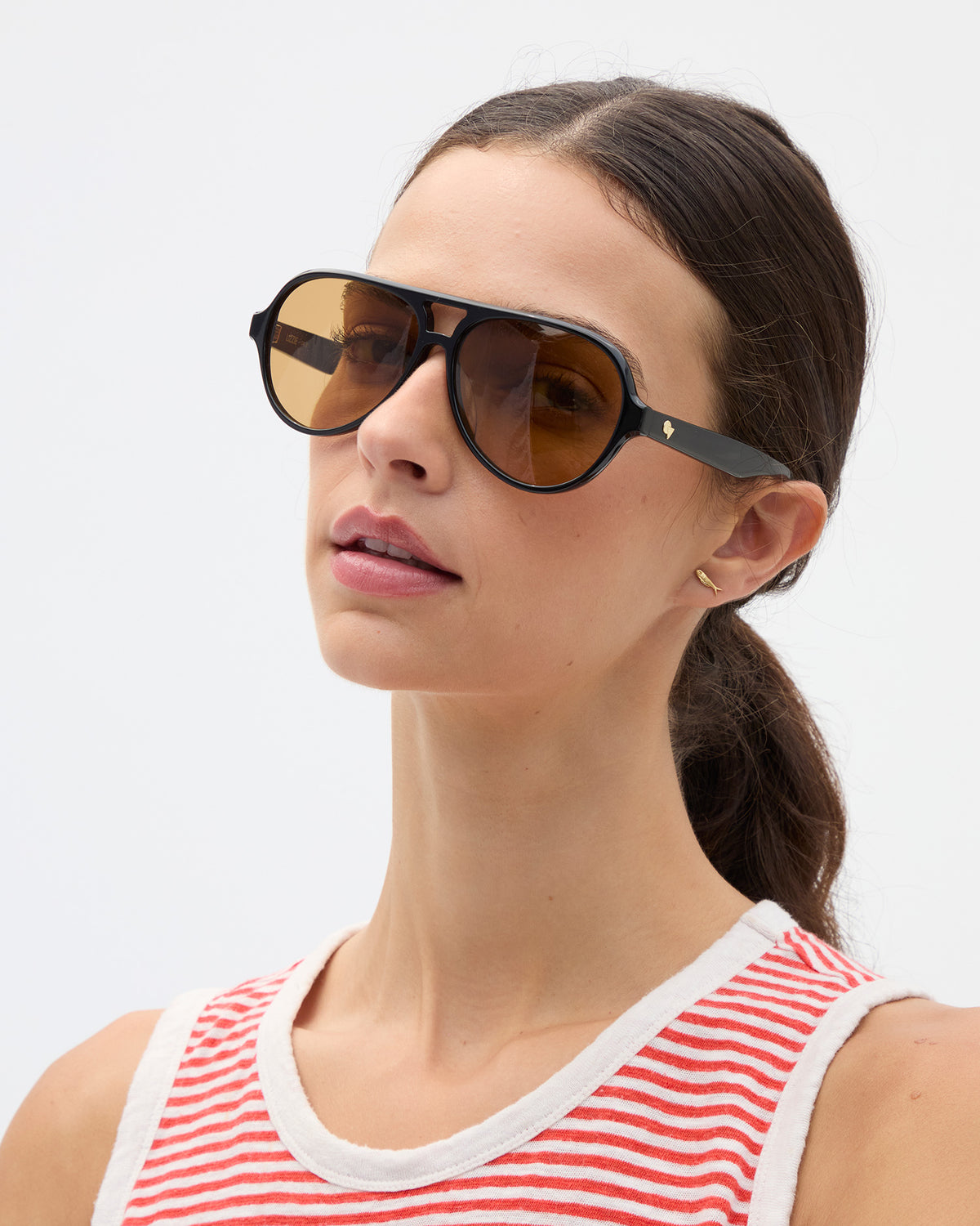 Marie wearing Lizzie Sunglasses