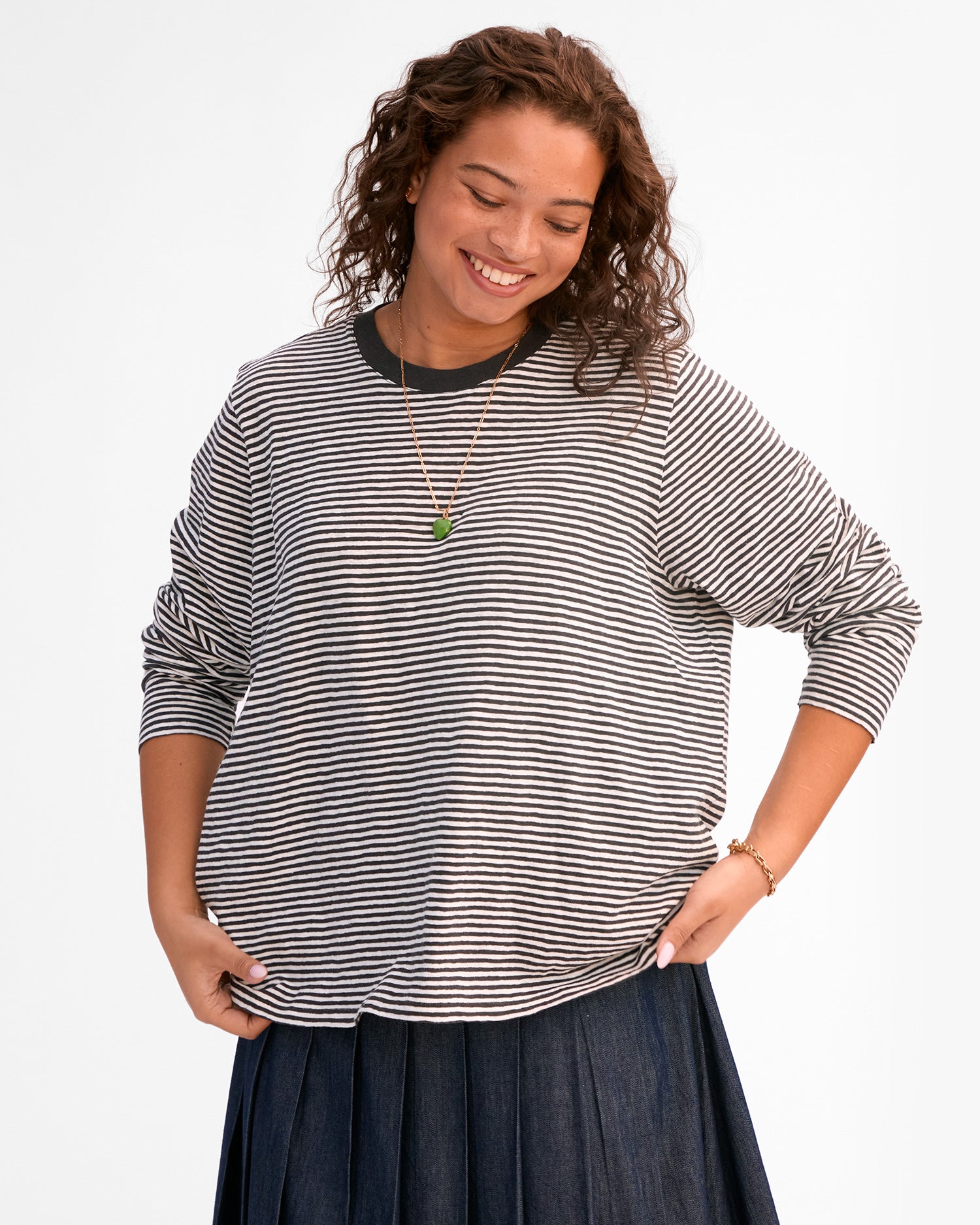 Jade wearing Long Sleeve Tee