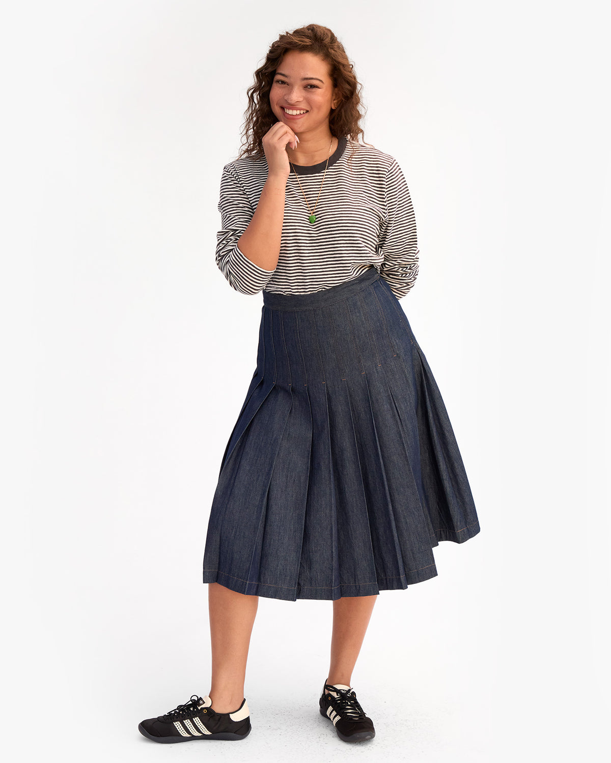 Long Sleeve Tee on Jade