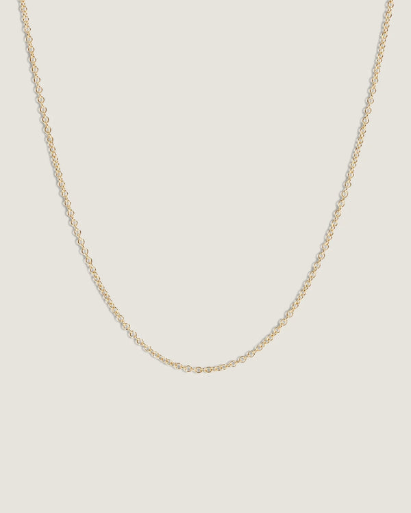 Micro Rolo Link Chain Necklace
