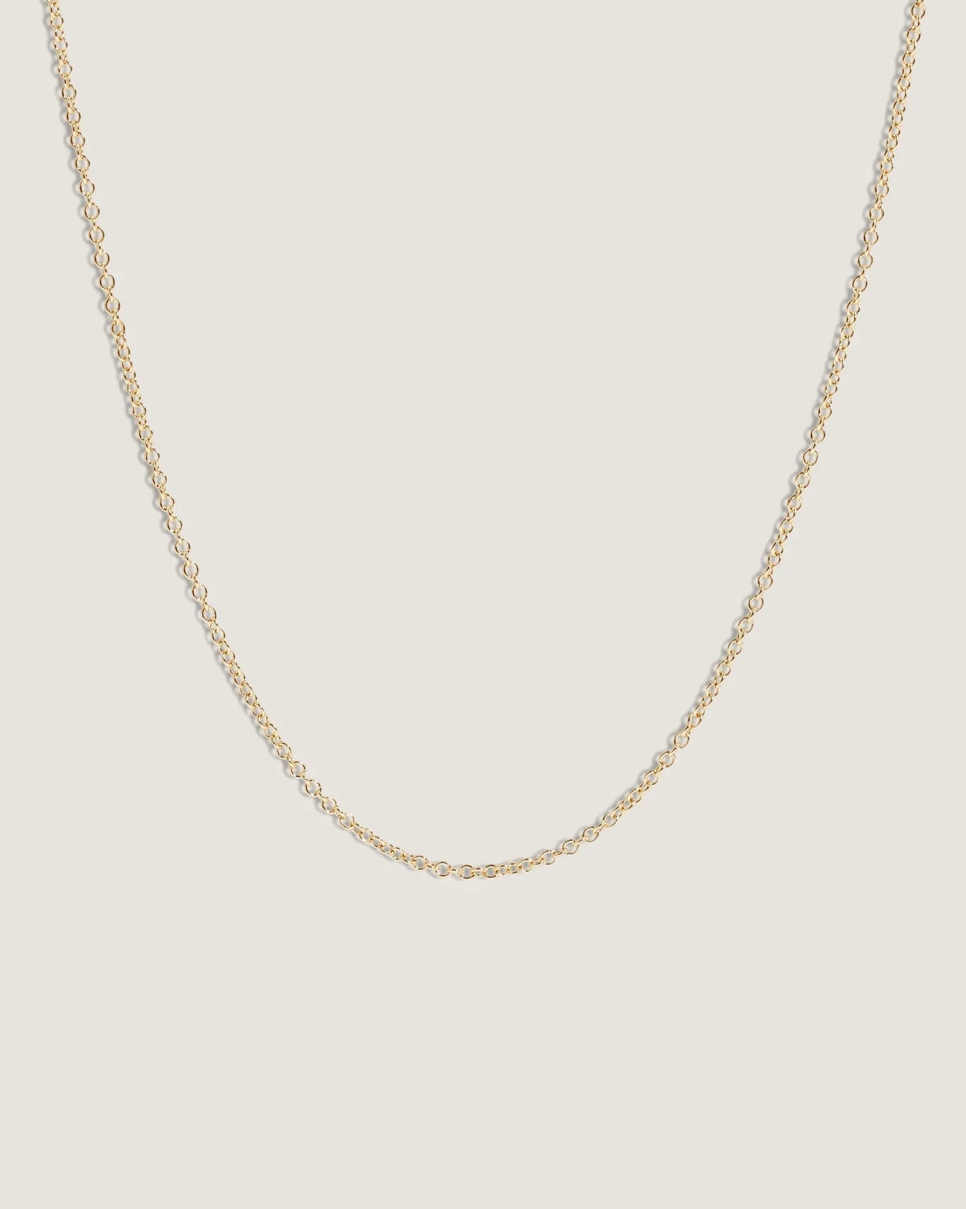 Micro Rolo Link Chain Necklace