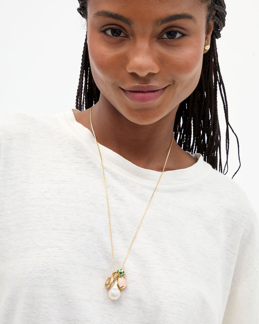 Margaux Charm Necklace on Vitoria