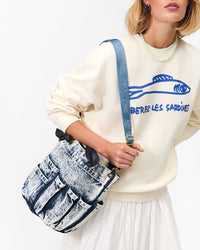 Adjustable Crossbody Strap on Marine