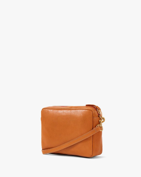 Midi Sac in Natural w/ Black and Cream Stripes - Back