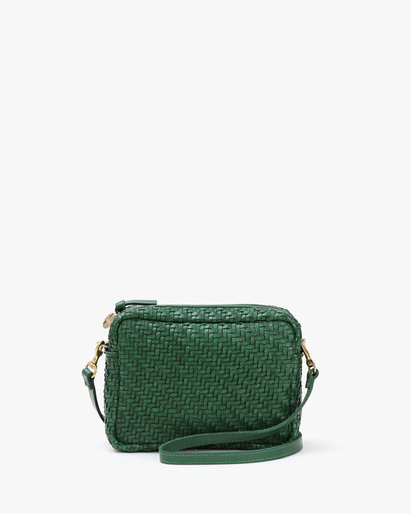 Evergreen Woven Zig-Zag Midi Sac