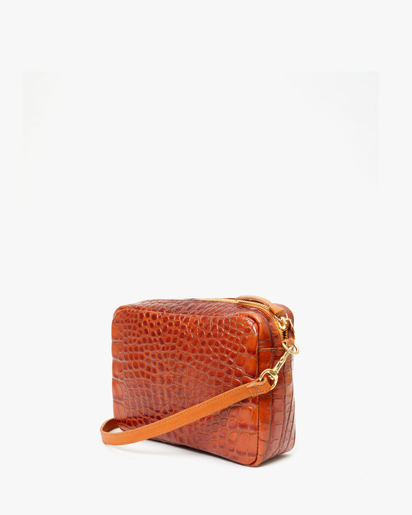 Back of the Cuoio Autumn Croco Midi Sac