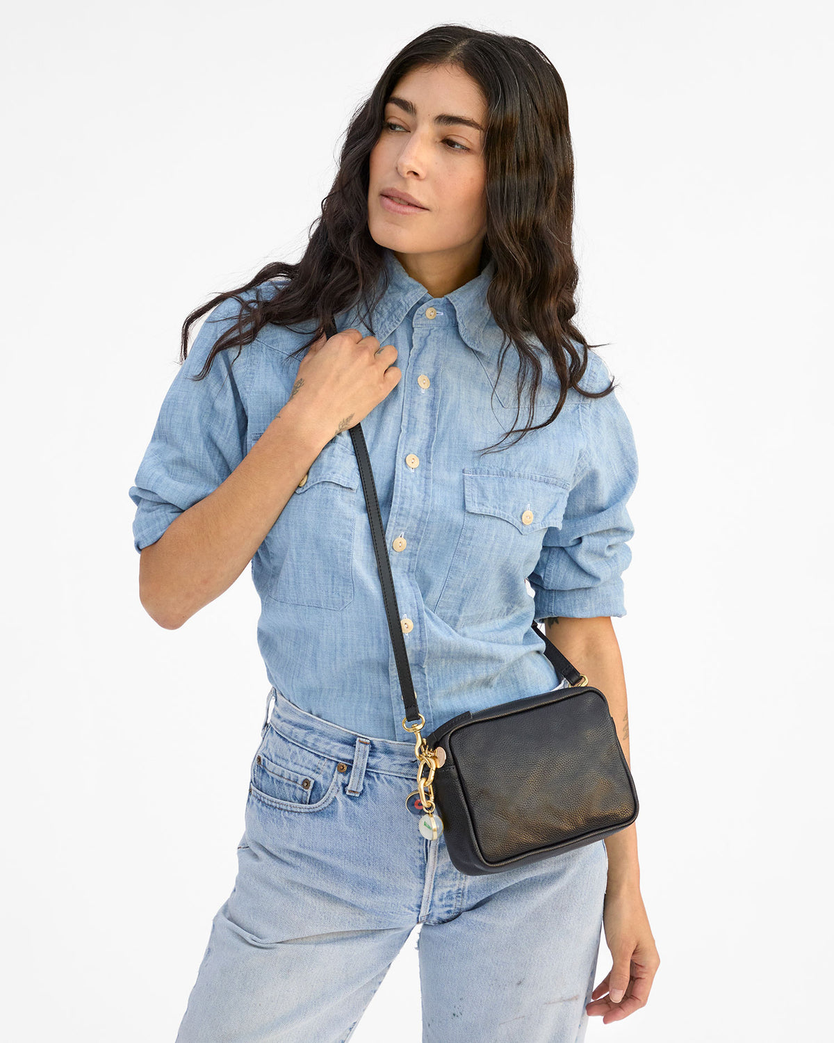 Midi Sac as a crossbody bag
