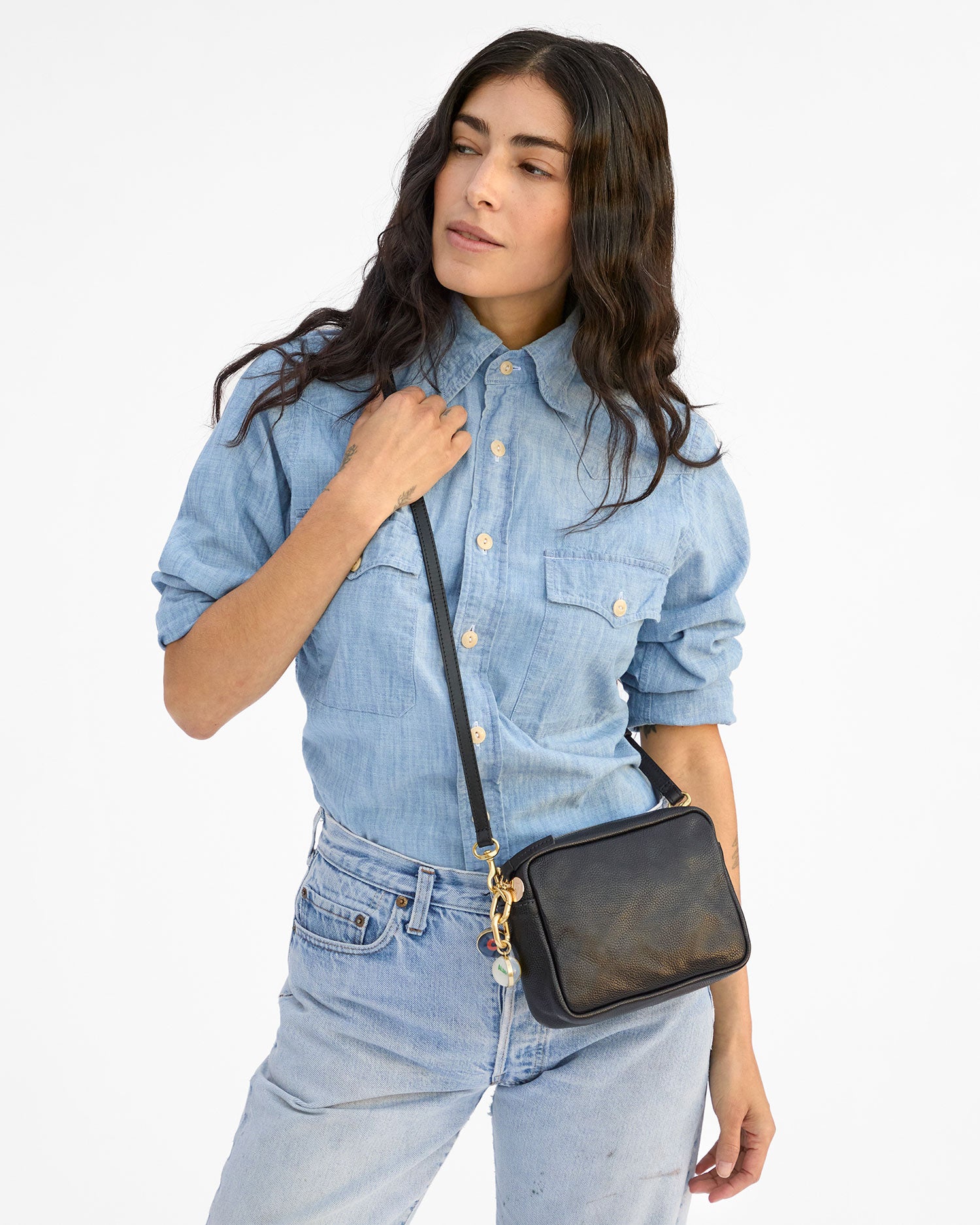 Midi Sac as a crossbody bag