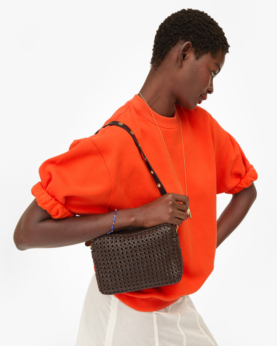 Short Sleeve Oversized Sweatshirt with Midi Sac