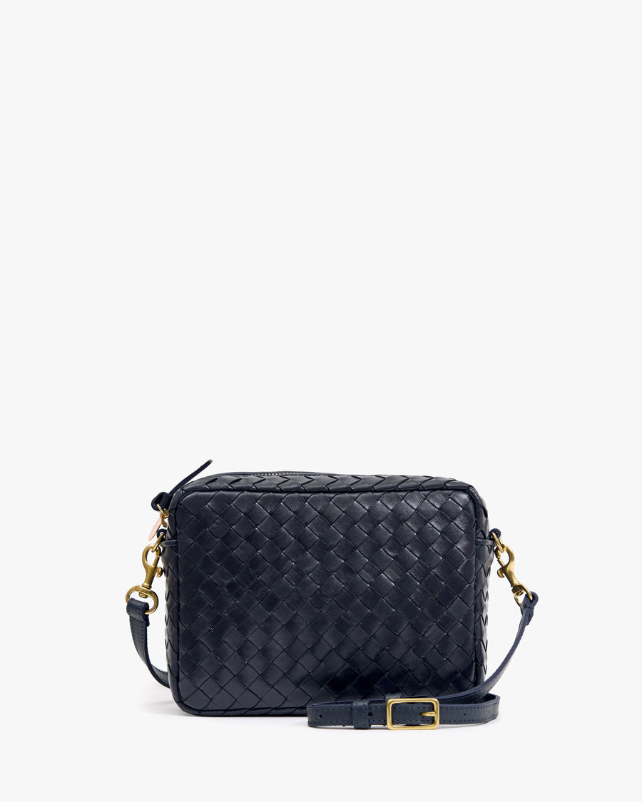 Twilight Diagonal Woven Midi Sac with Adjustable Strap.