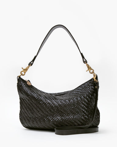 Black Zig Zag Moyen Messenger - Front