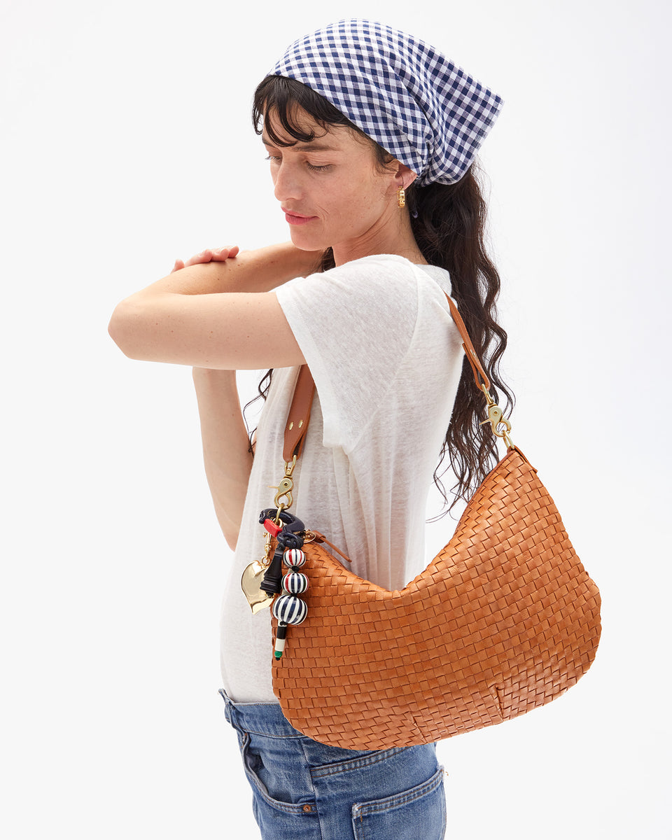 Beaded Stripe Fob on Moyen Messenger