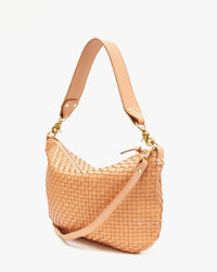 Moyen Messenger in Bisque Woven Side View