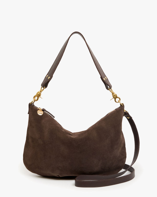 Moyen Messenger in Chocolate Suede
