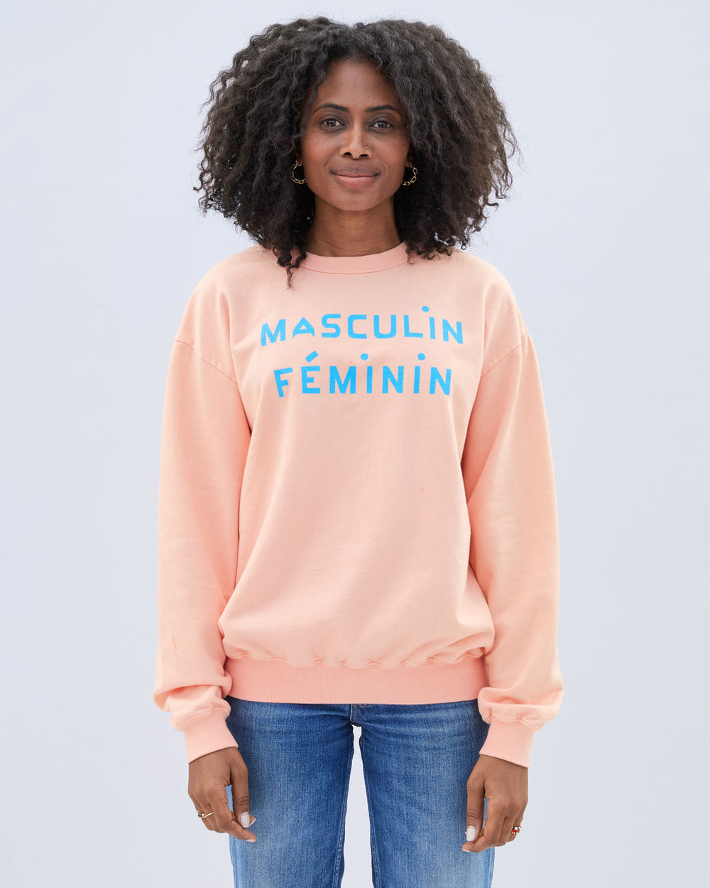 Clare V. Graphic Scoop Neck Sweatshirt