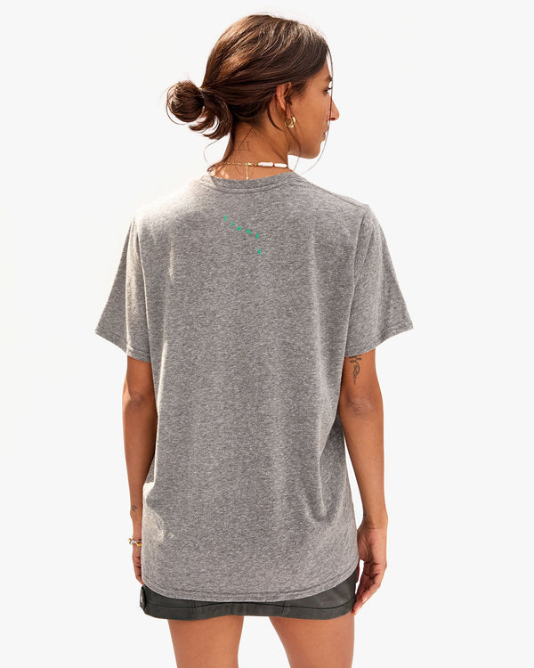 Haley wearing Original Snake Tee back