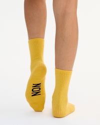 Oui Non Crew Socks showing Non foot